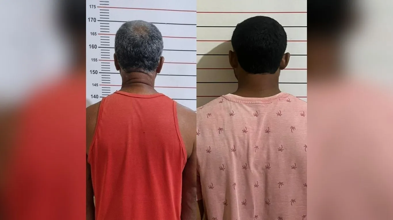 Um foi preso por atentar contra a inocência de duas crianças e o outro foi detido por envolvimento com o crime organizado.