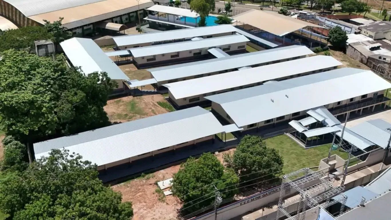A Escola Gaspar Viana recebeu investimento de R$ 6,1 milhões