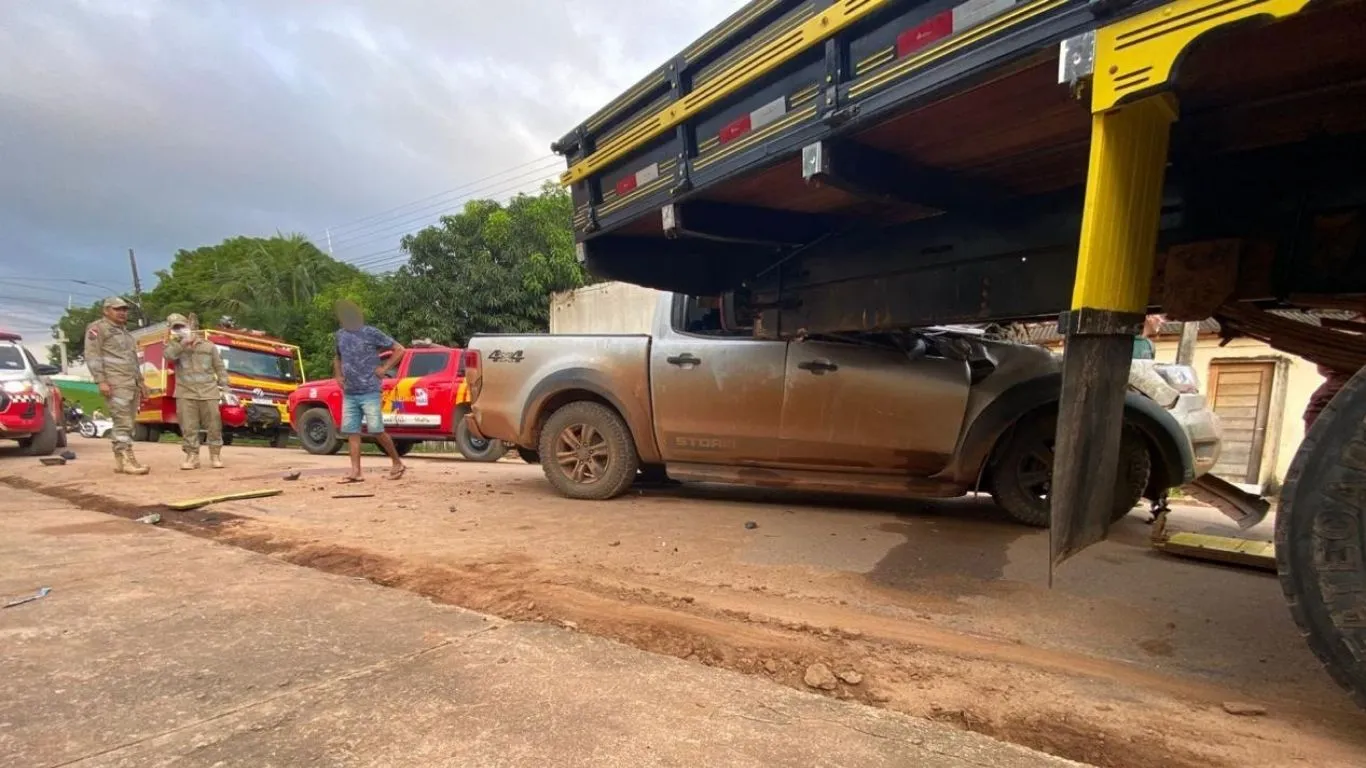 A operação de desencarceramento durou cerca de uma hora e exigiu técnica refinada da guarnição