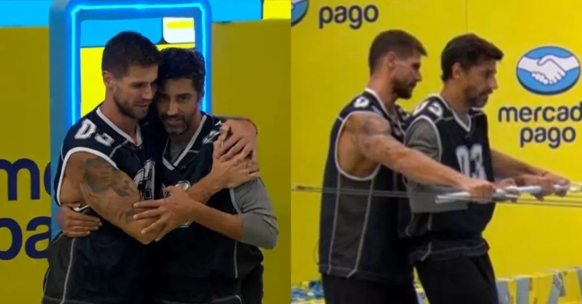 Alberto e Jonas durante a Prova do Líder