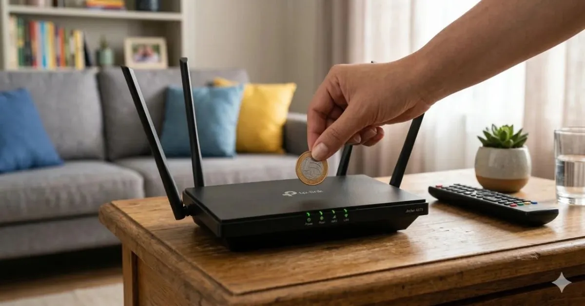 A lógica por trás do truque é simples: quem defende a prática argumenta que o metal da moeda funcionaria como uma pequena antena adicional.