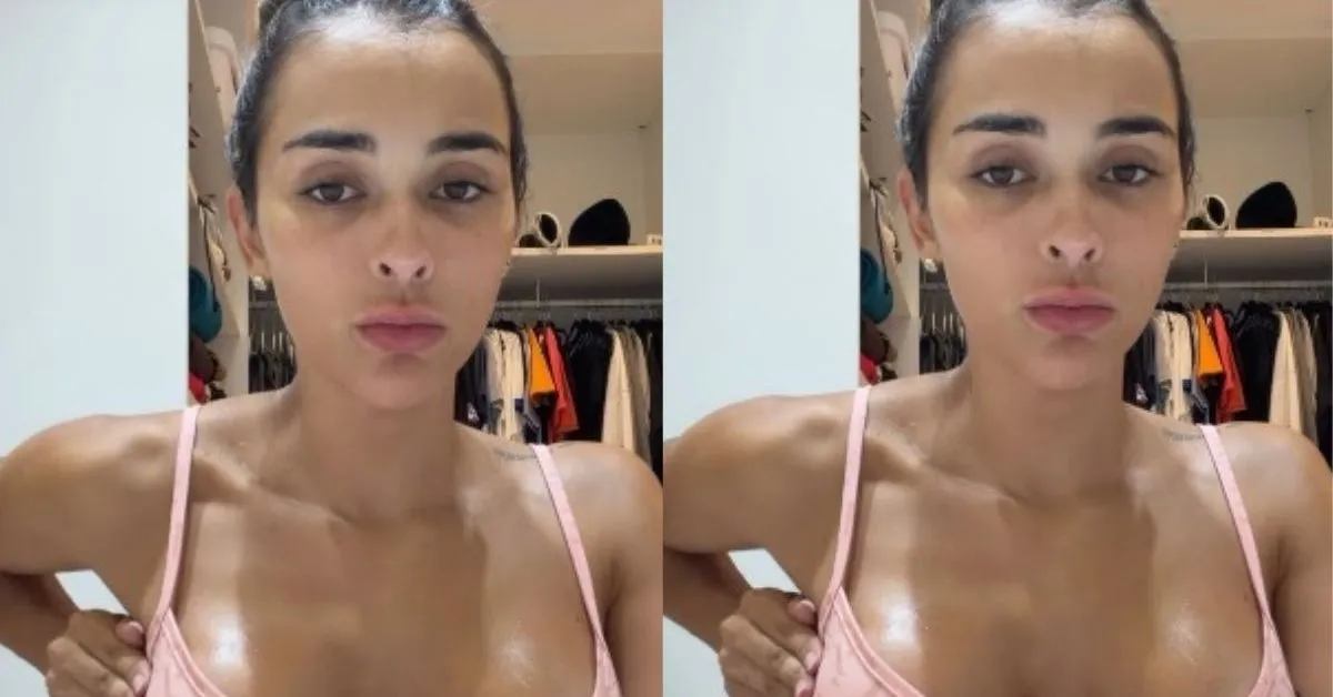 A influenciadora está grávida do primeiro filho do relacionamento com o zagueiro Éder Militão.