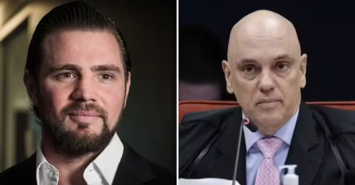 Daniel Vorcaro, dono do Banco Master, e Alexandre de Moraes, ministro do STF.