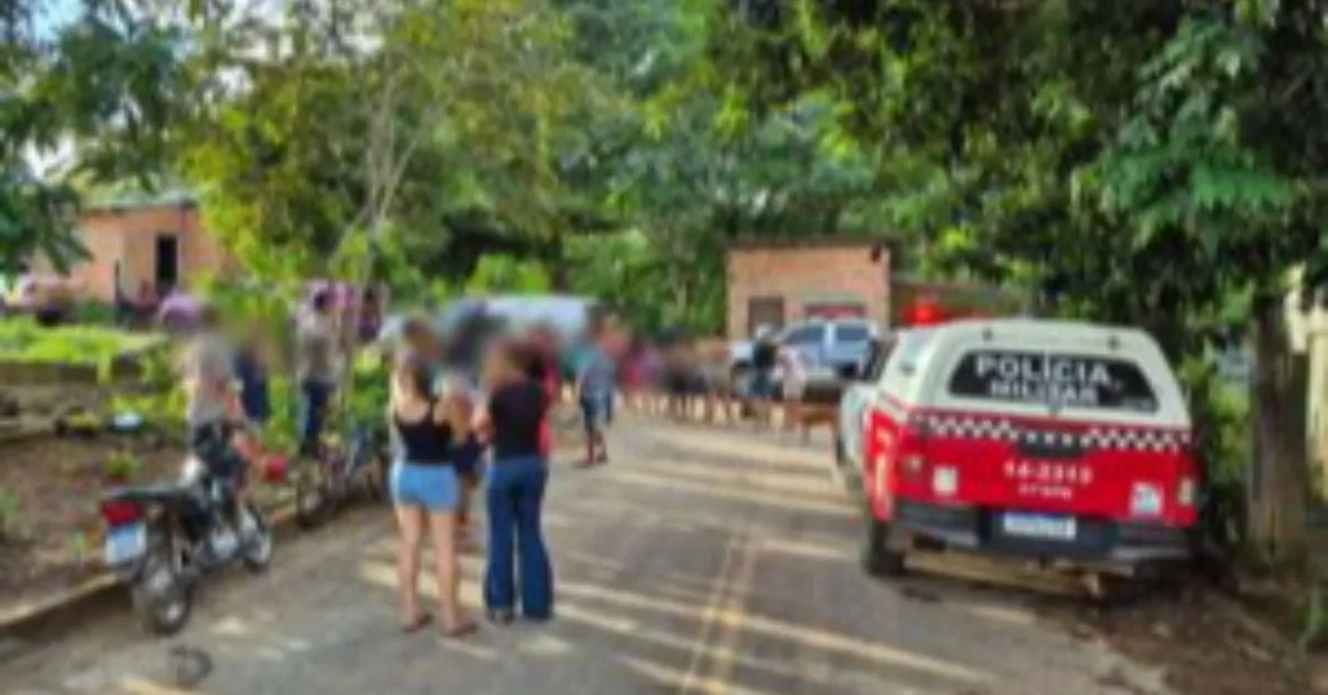 Área foi isolada para preservar a cena.