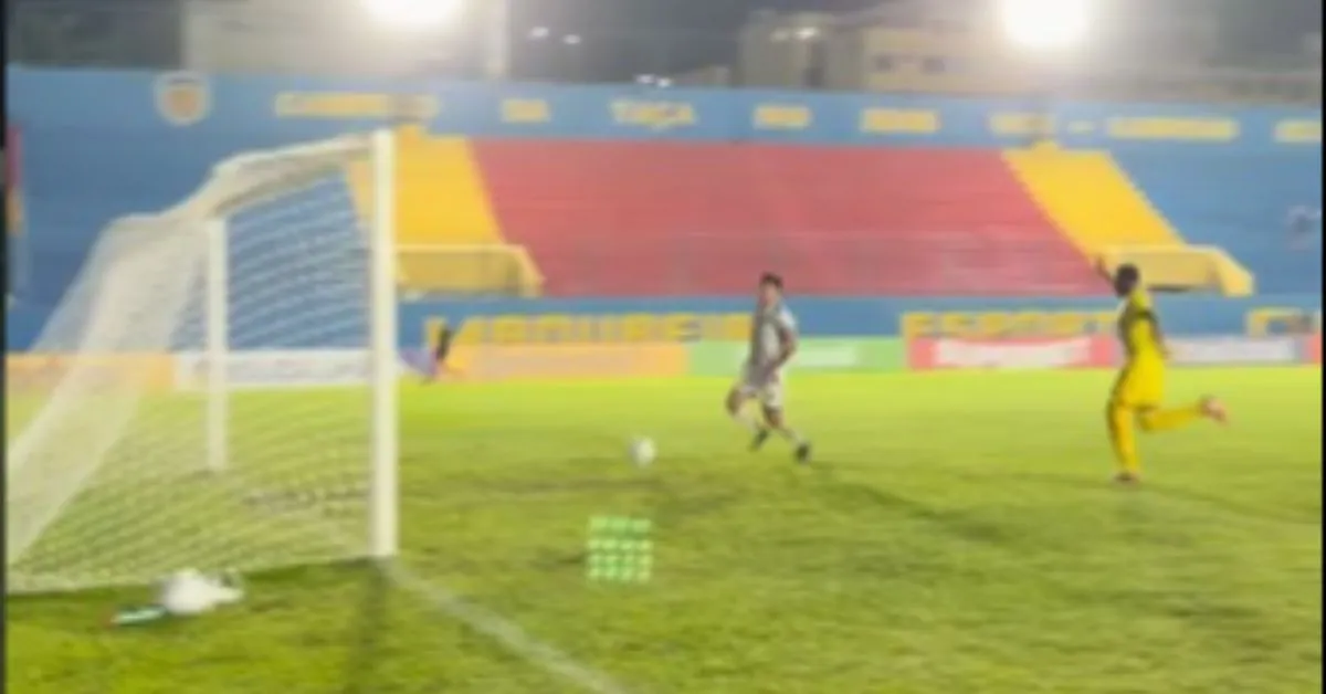 Lance do gol que garantiu a classificação do Águia