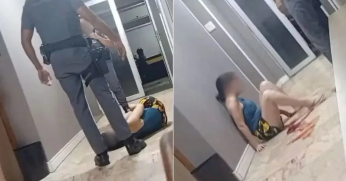 Mulher ficou bastante ferida com as agressões