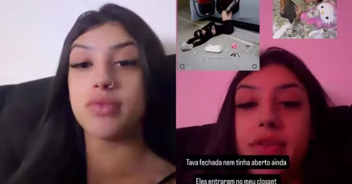 A influencer publicou uma série de vídeos em um perfil nas redes sociais.