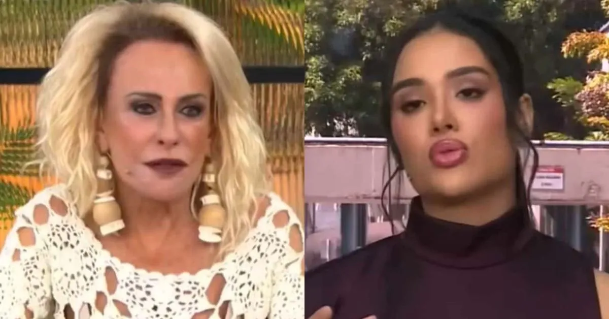 Mesmo com a gafe, Ana continuou a entrevista com Jordana de forma leve.