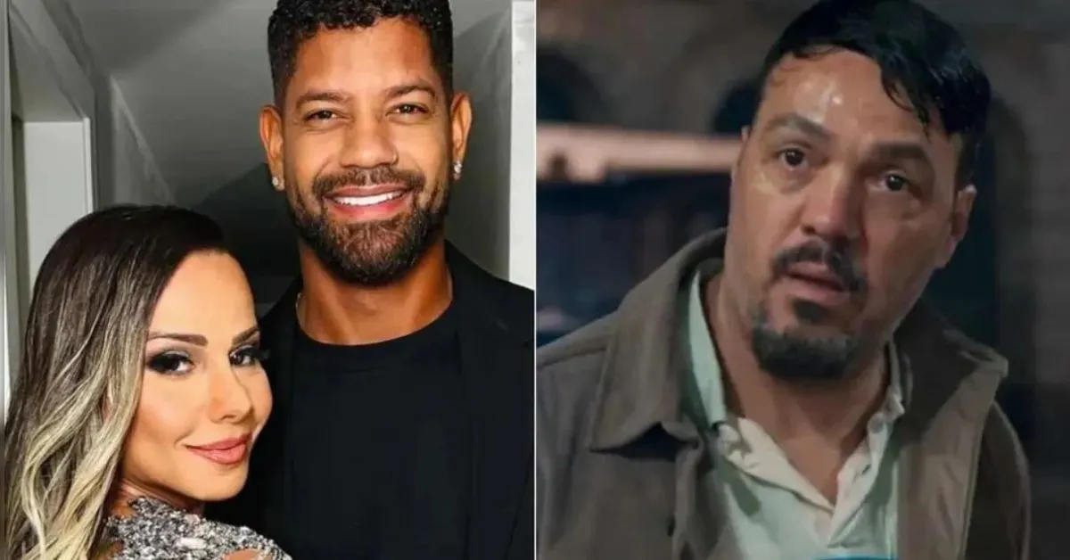 Guilherme Militão apoia Viviane Araújo nas gravações de Três Graças, enquanto rumores sobre seu reencontro com Belo são desmentidos pela atriz.