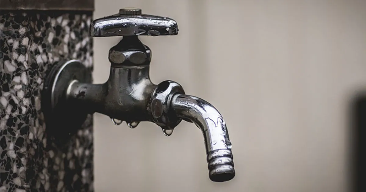 A partir das 18 horas sem água nas torneiras