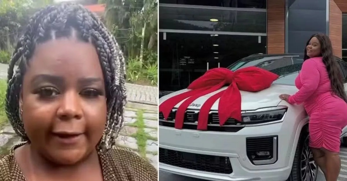 O carro foi um presente que Carol deu a si mesma no Natal de 2025.