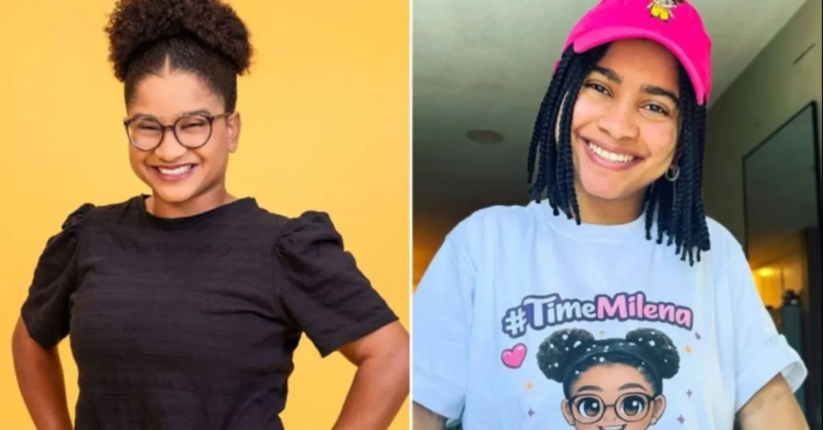 A jovem divulgou, em postagem conjunta com a irmã, o vídeo do momento em que ela recebeu o green card, documento que atesta residência permanente nos Estados Unidos.