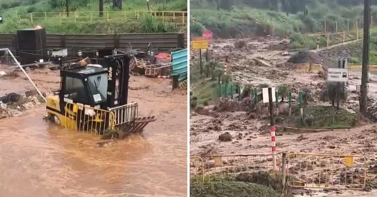 O incidente na mina Viga ocorreu por volta das 18h deste domingo (25) e envolveu um poço de drenagem.