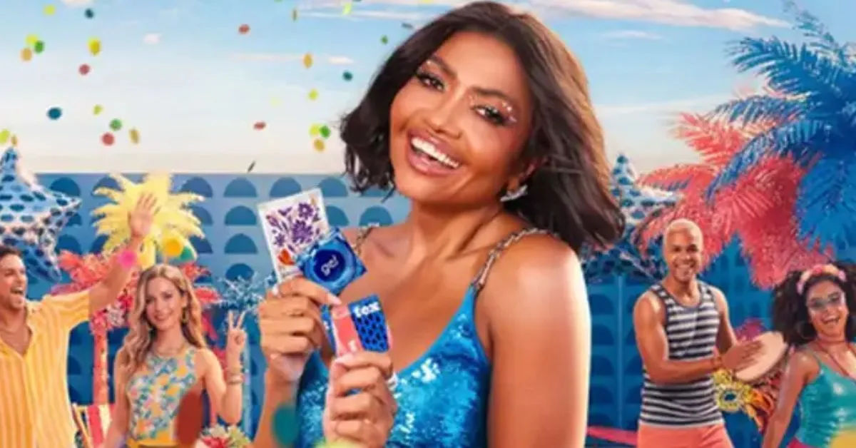 Na campanha, Gaby Amarantos alerta para a necessidade de prevenção durante o Carnaval