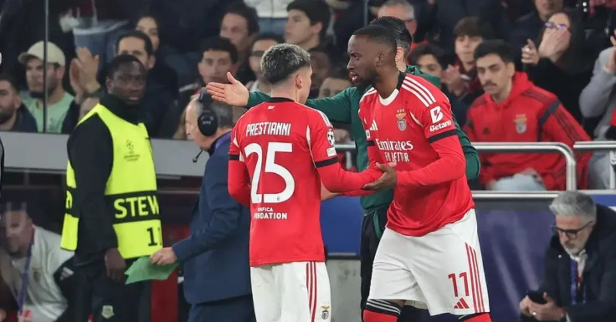Após a derrota do Benfica para o Real Madrid, Lukebakio evitou comentar a acusação de Vinícius contra Prestianni.