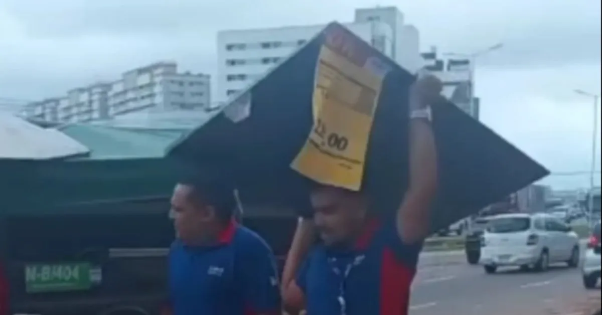 Lojista recupera a televisão furtada