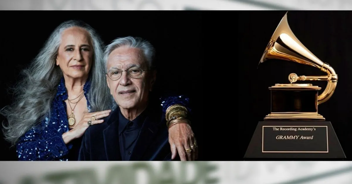 Os irmãos Maria Bethânia e Caetano Veloso podem sair vencedores na categoria "Melhor Álbum de música Global".