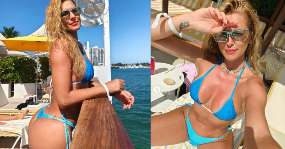 Lívia Andrade posa de biquíni em Miami e impressiona seguidores com boa forma e registros de dia ensolarado.