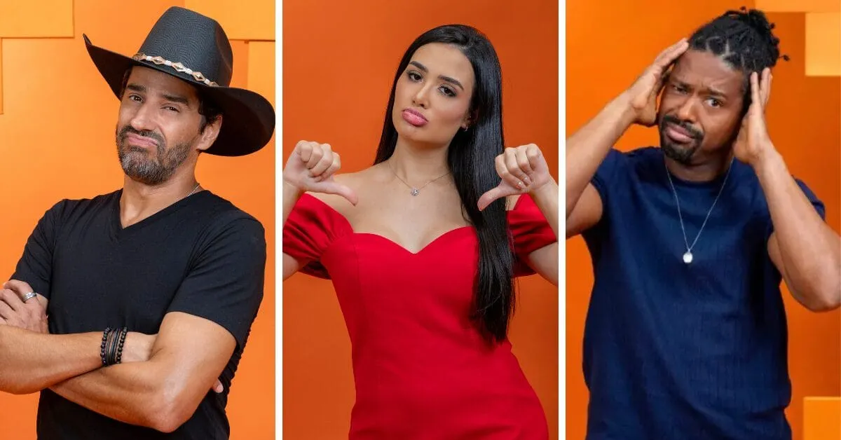 Leandro Boneco, Alberto Cowboy e Jordana enfrentam o primeiro paredão do modo turbo do “BBB26”; disputa está acirrada entre os dois primeiros.