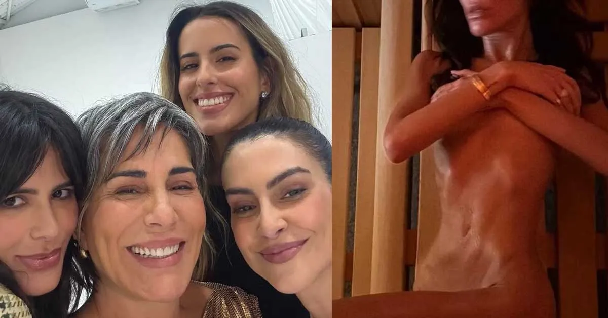 Anttónia, filha de Gloria Pires, compartilha registro ousado durante tarde de sauna em hotel de luxo na Suíça.