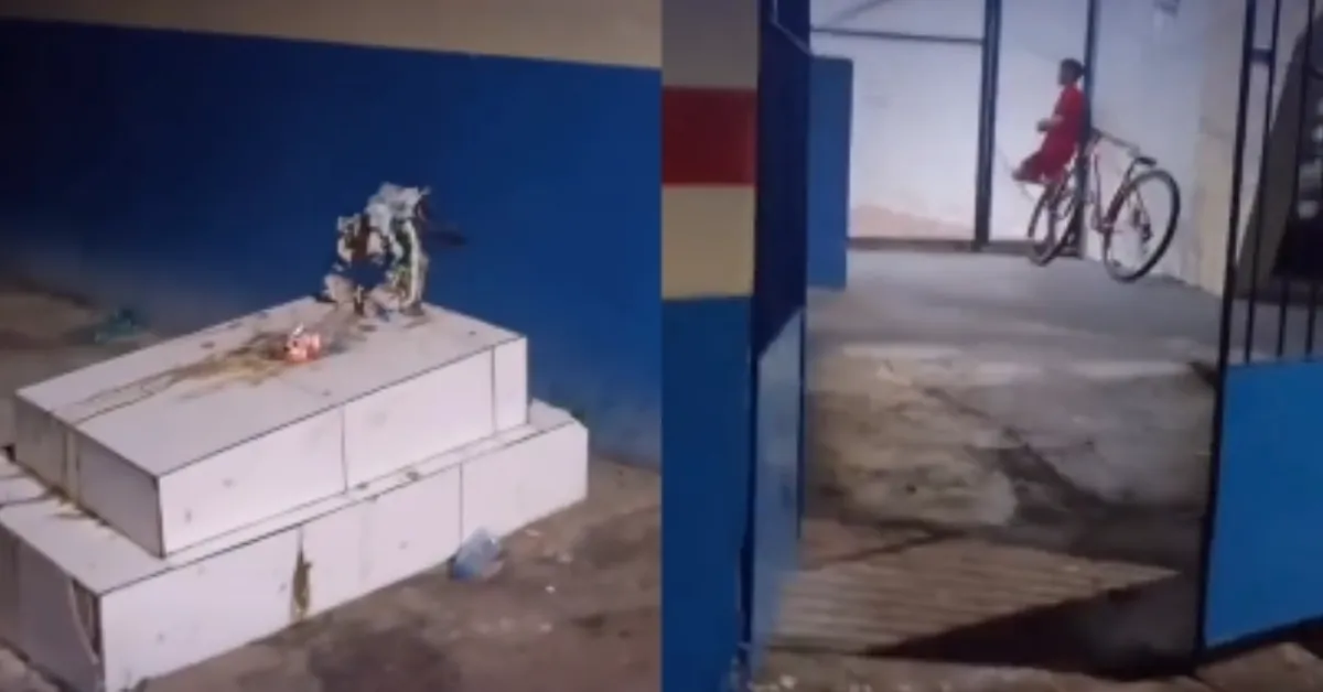 Moradores não sabem a quem pertence a sepultura.