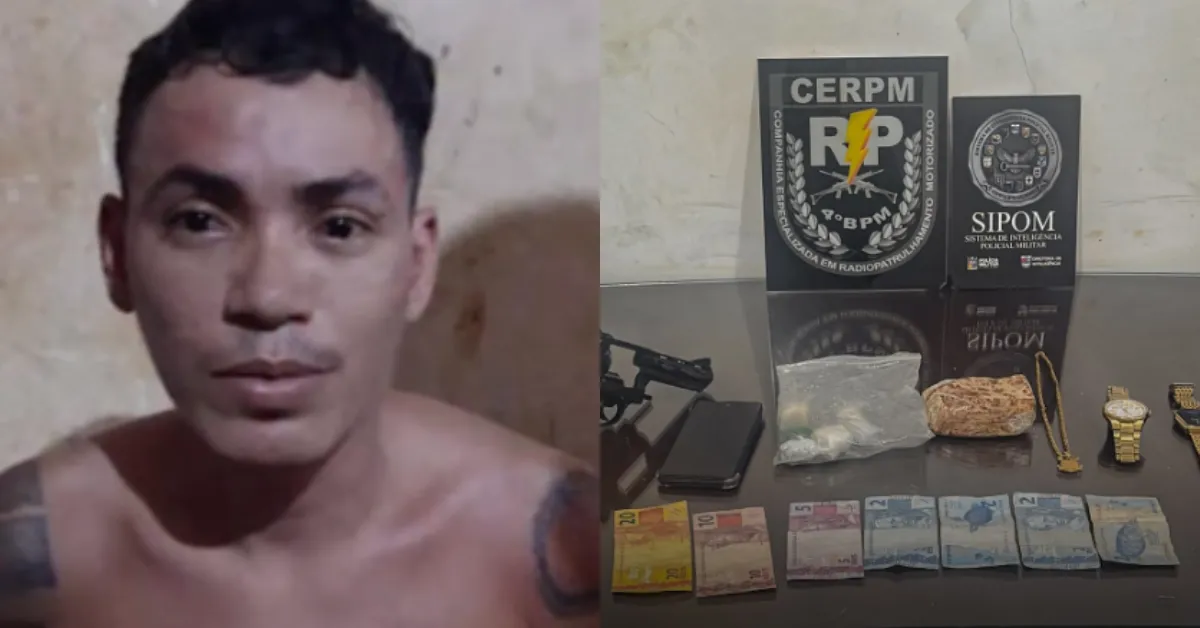 Durante buscas no interior do imóvel, os policiais encontraram diversas porções de entorpecentes, com características semelhantes ao crack.