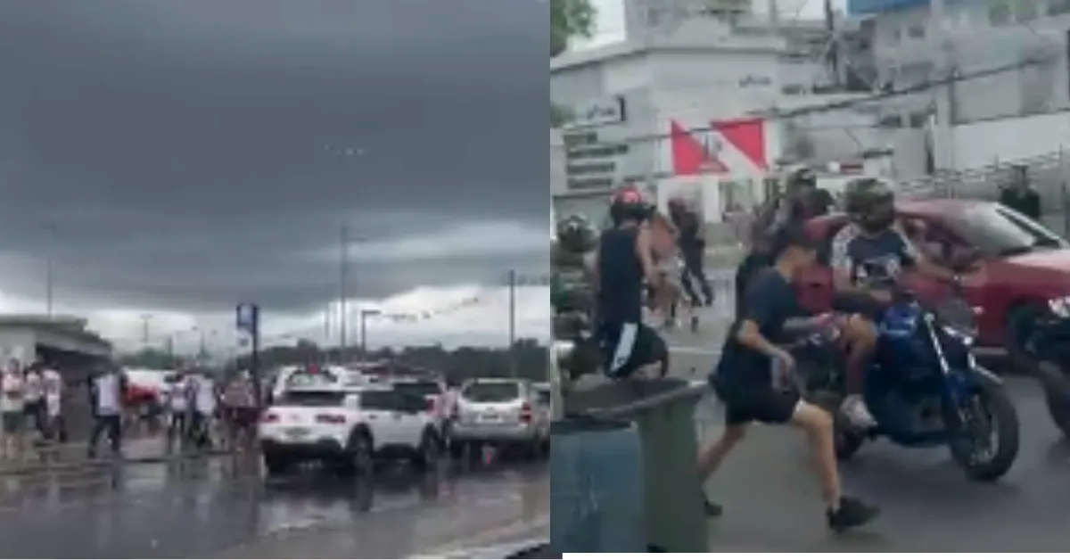 Equipes da Polícia Militara auxiliam na segurança.