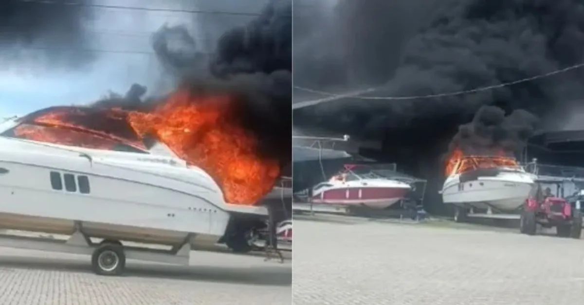 Não há informações sobre a presença de combustíveis ou outros materiais inflamáveis que possam ter agravado a situação.