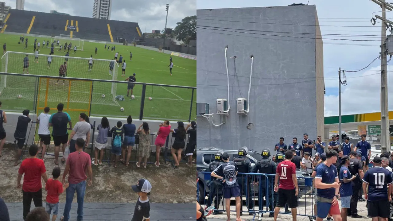 Torcedores do Remo prestigiam última atividade azulina antes da final