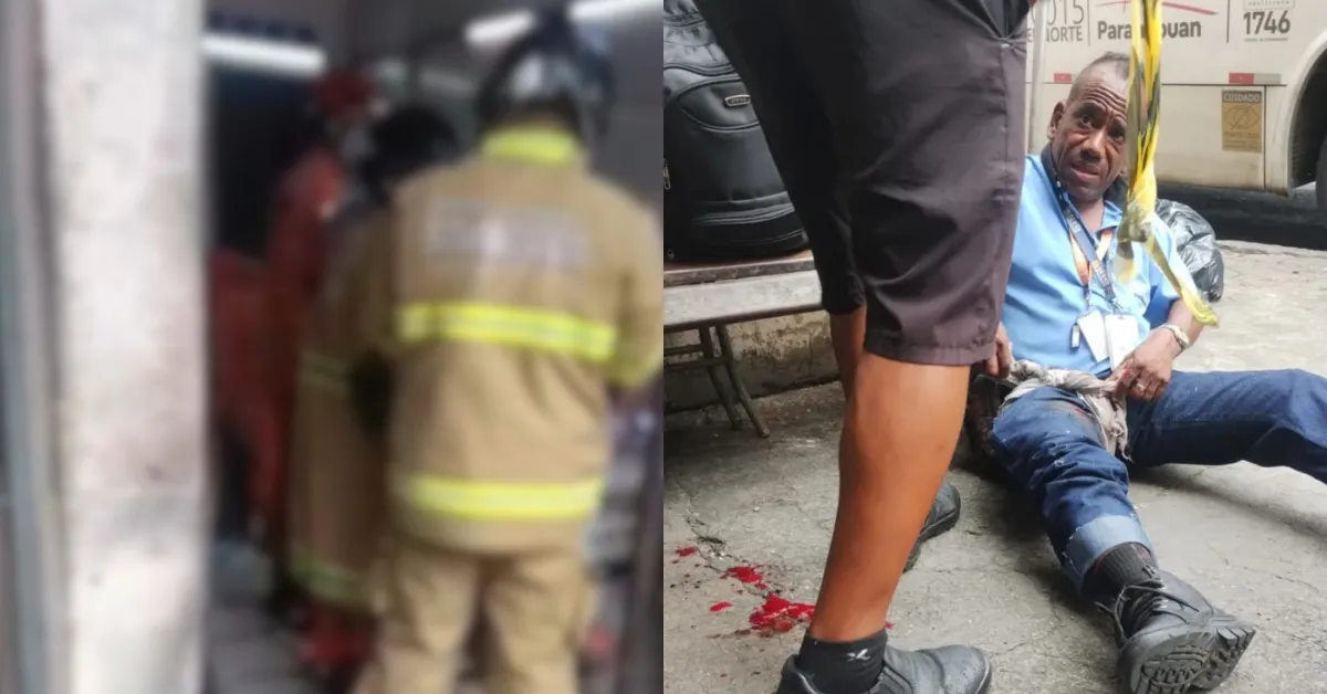 Um dos feridos após a explosão da bomba caseira