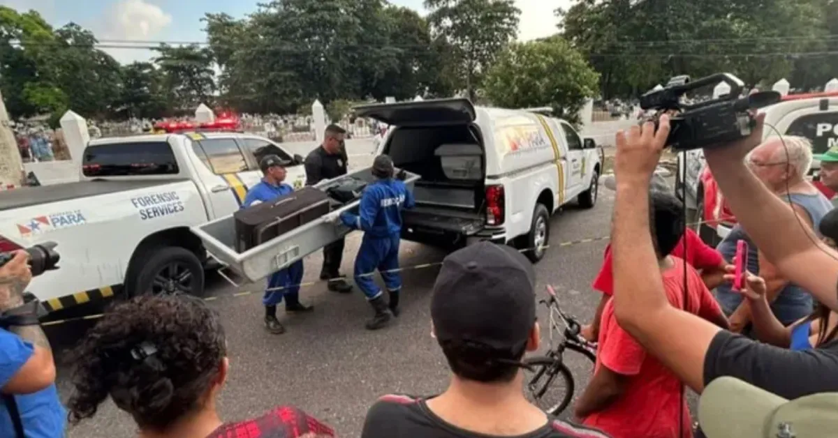 O crime ocorreu na noite de 26 de outubro de 2025; o corpo foi encontrado na manhã seguinte, na Marambaia, em Belém.