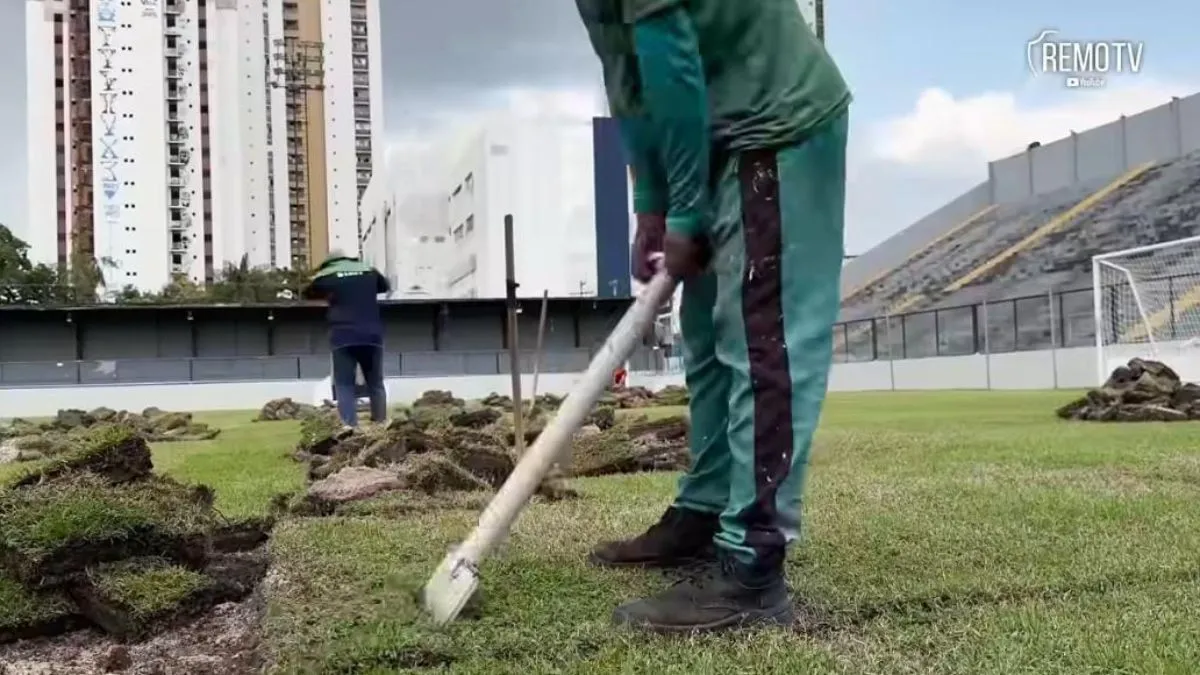 Estádio Baenão passa por reformas para preparar o Clube do Remo na nova temporada