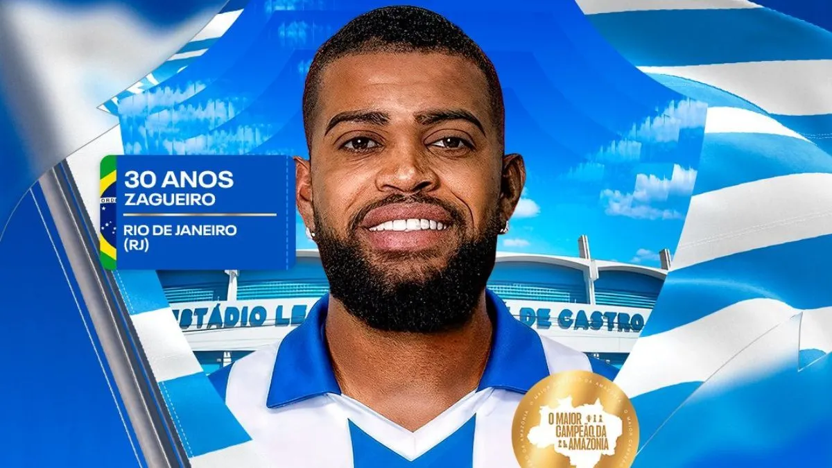 Paysandu anuncia a contratação do zagueiro Castro para 2026