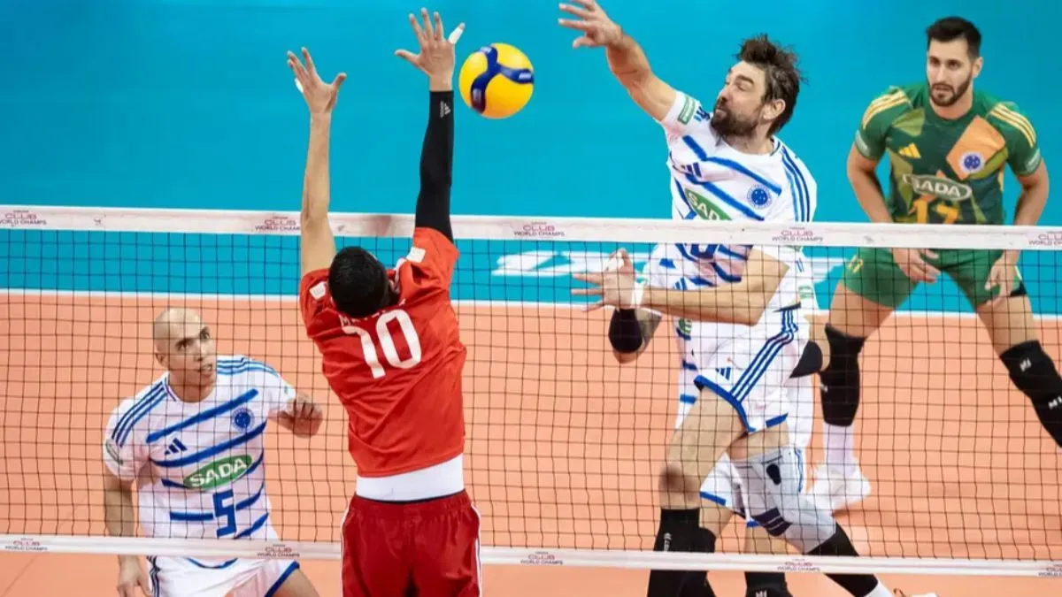 Sada Cruzeiro vence Swehly Misrata por 3 a 0 no Mundial de Clubes de Vôlei Masculino
