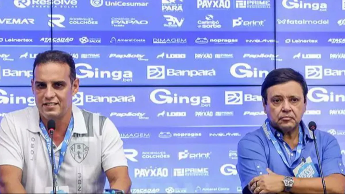 Diretores do Paysandu Ícaro Sereni e Alberto Maia