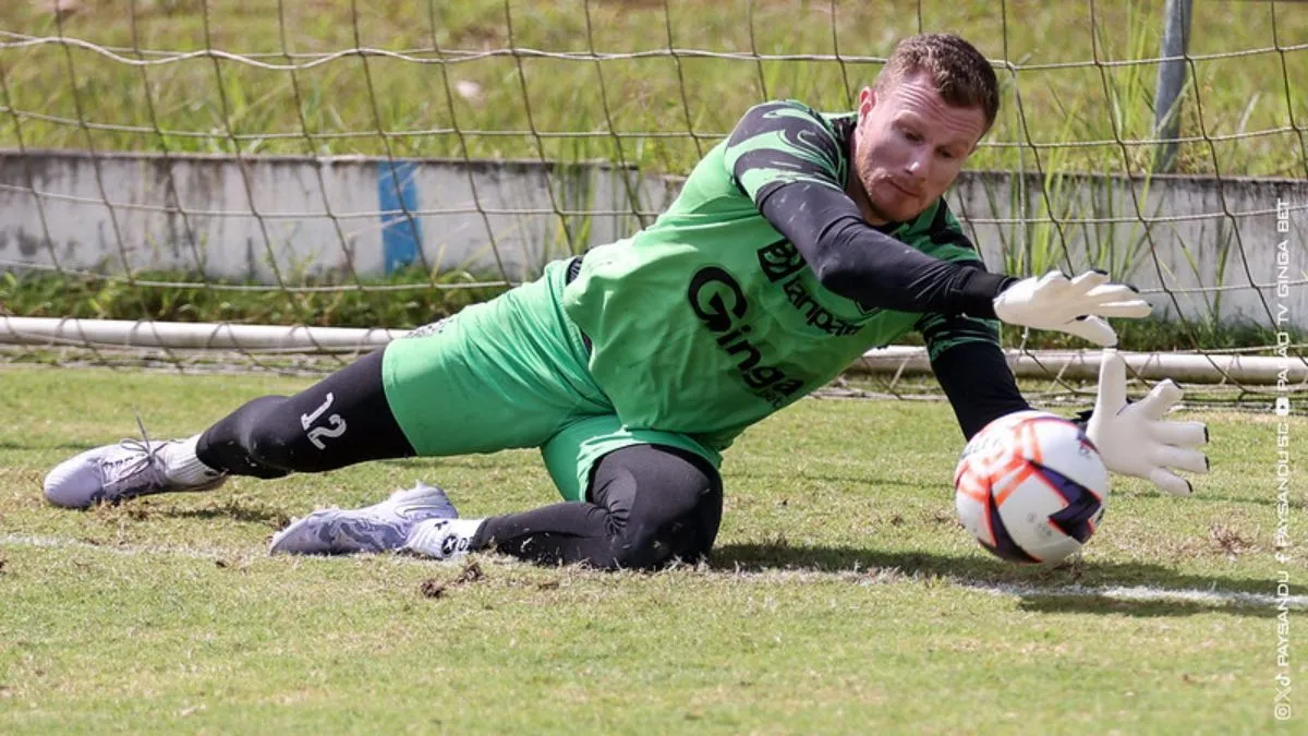 Jean Drosny é apresentado como novo goleiro do Paysandu e destaca projeto ambicioso do clube