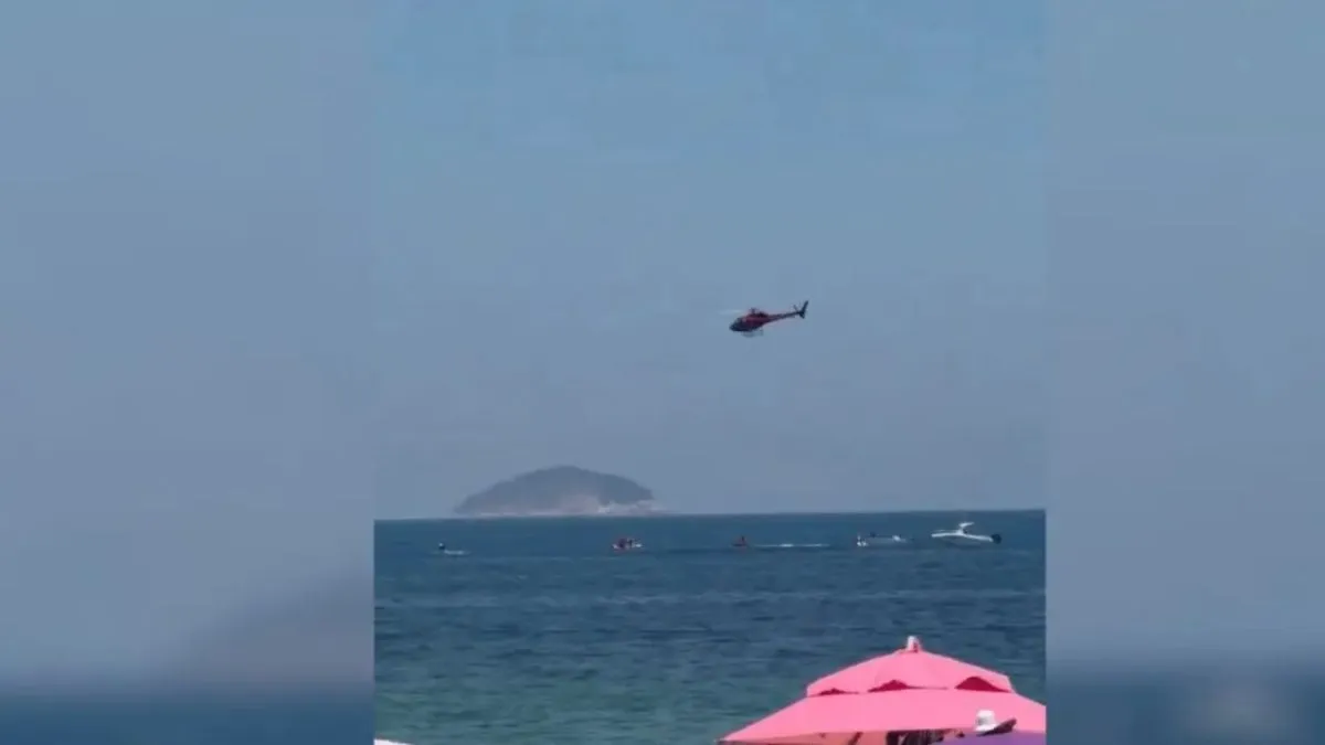 Empresa responsável pela aeronave não tinha autorização para voo publicitário.