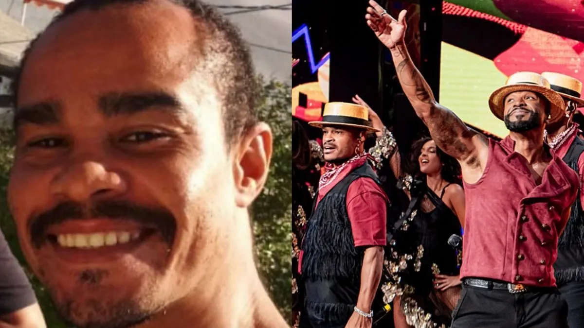 A vítima (à esquerda) e seu irmão que integra banda de Alexandre Pires