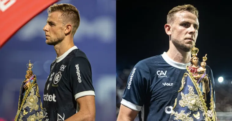 Zagueiro Klaus, é mais um que se tornou devoto de Nossa Senhora de Nazaré