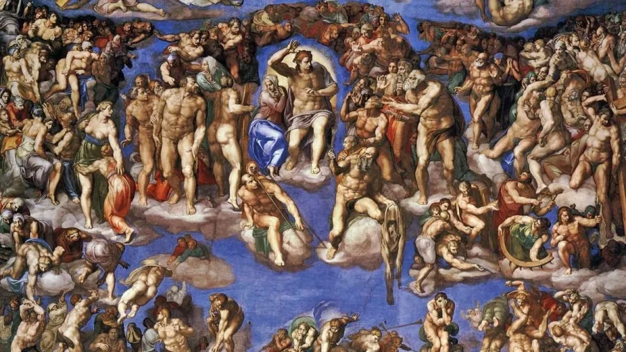 A pintura é um clássico do renascimento europeu.