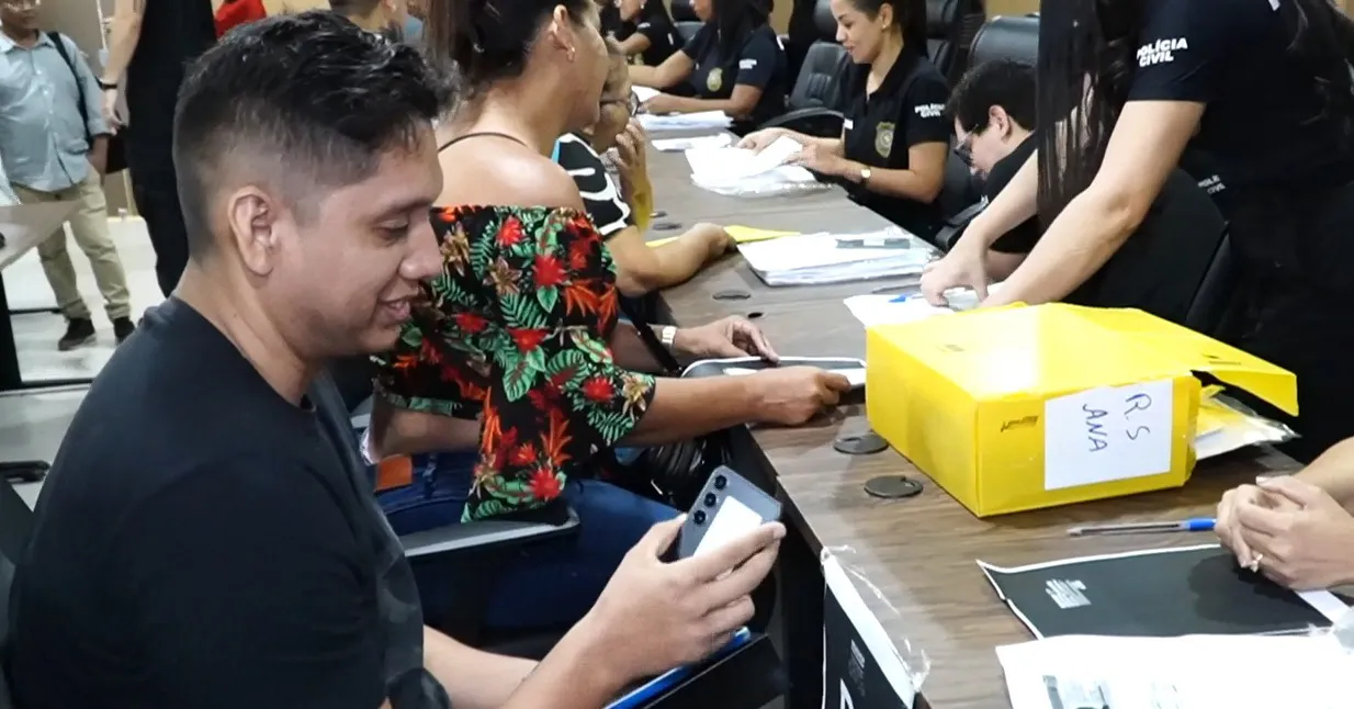 Aparelhos foram resgatados na Operação Reconecta executada pela Delegacia Especializada em Recuperação de Dispositivos Móveis (DERDM)