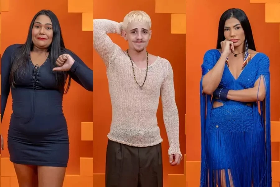 Disputam a permanência na casa Chaiany, Juliano e Marciele.