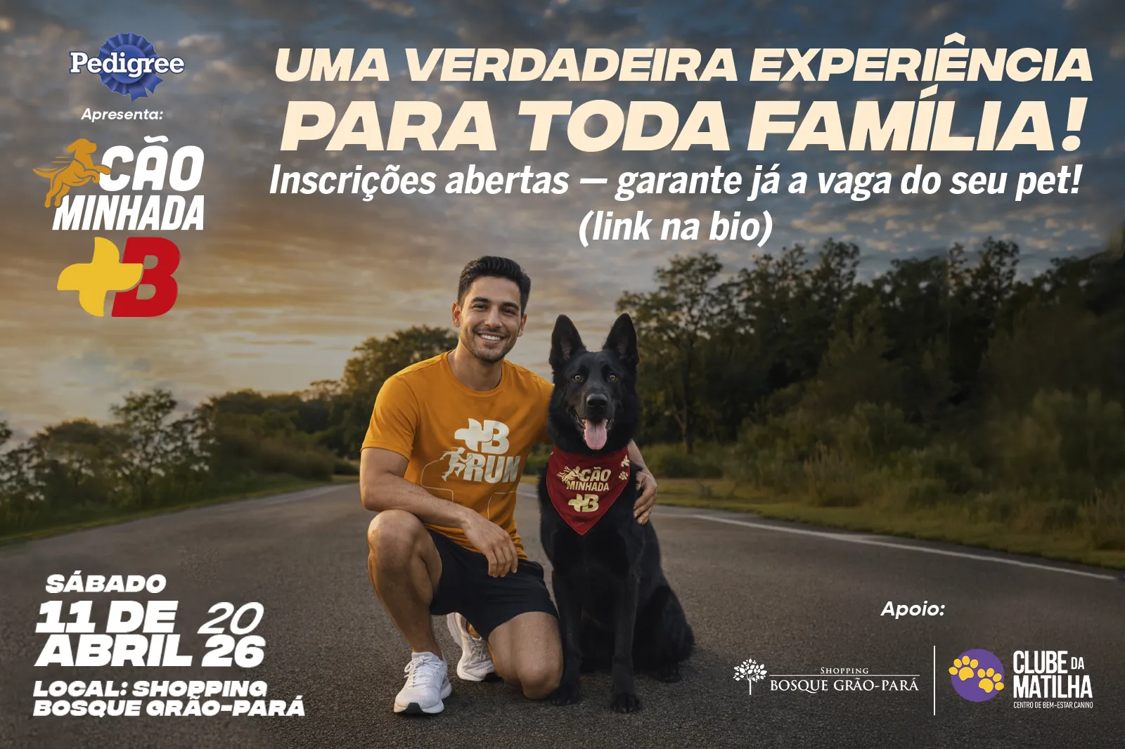 Imagem ilustrativa da notícia: Pedigree apresenta a “Cãominhada +B” que promove o bem-estar entre tutores e pets