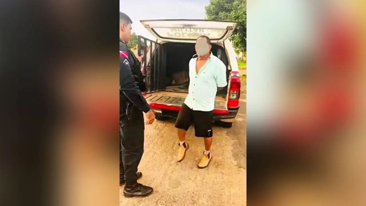 Já sob custódia, o homem tentou subornar a autoridade policial oferecendo uma pepita de ouro em troca de sua liberdade