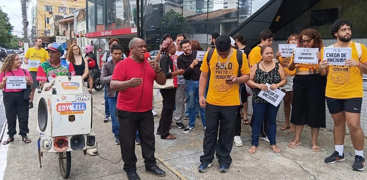 Belém: protesto pede punição por agressão a homem em situação de rua.