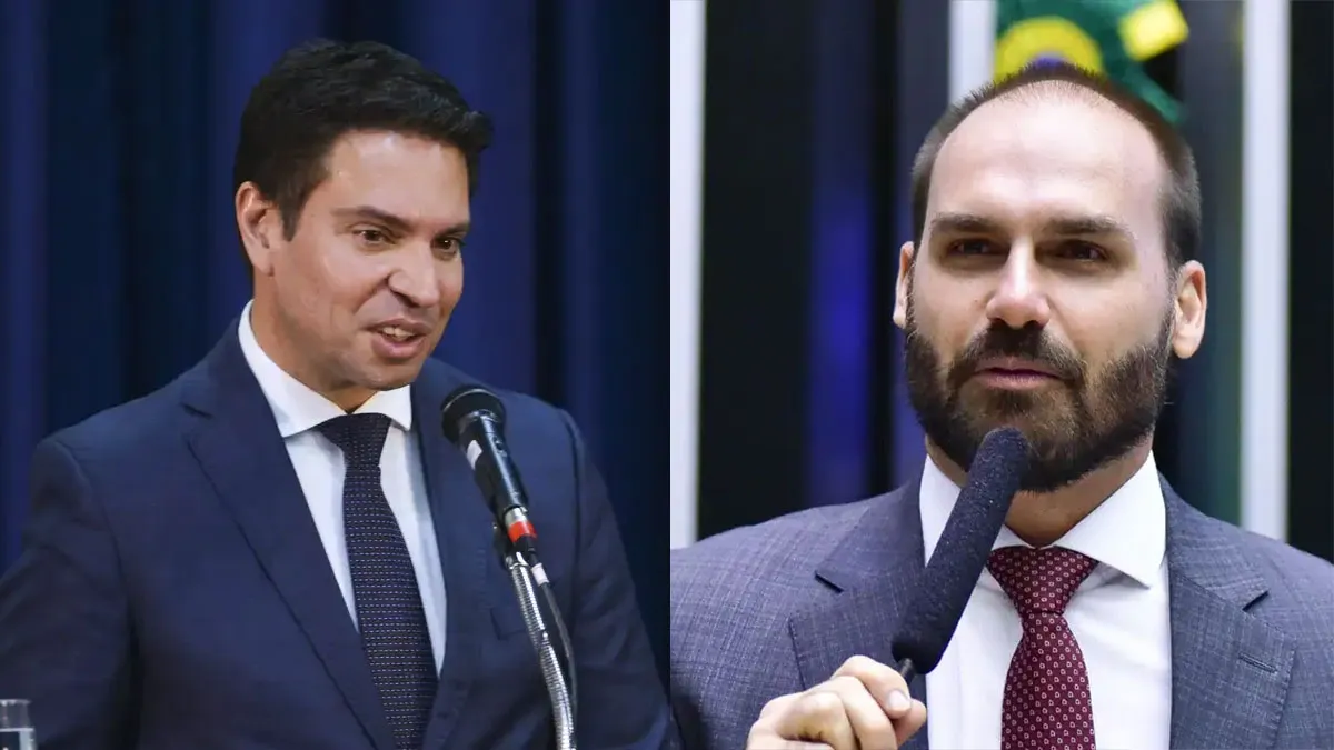 Imagem ilustrativa da notícia: Motta cassa mandatos de Eduardo Bolsonaro e Alexandre Ramagem
