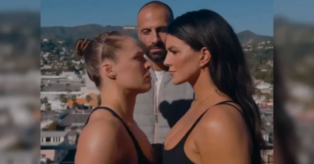 Ícones do MMA feminino, Ronda Rousey e Gina Carano se reencontram no octógono em duelo histórico que marca o retorno da ex-campeã do UFC.