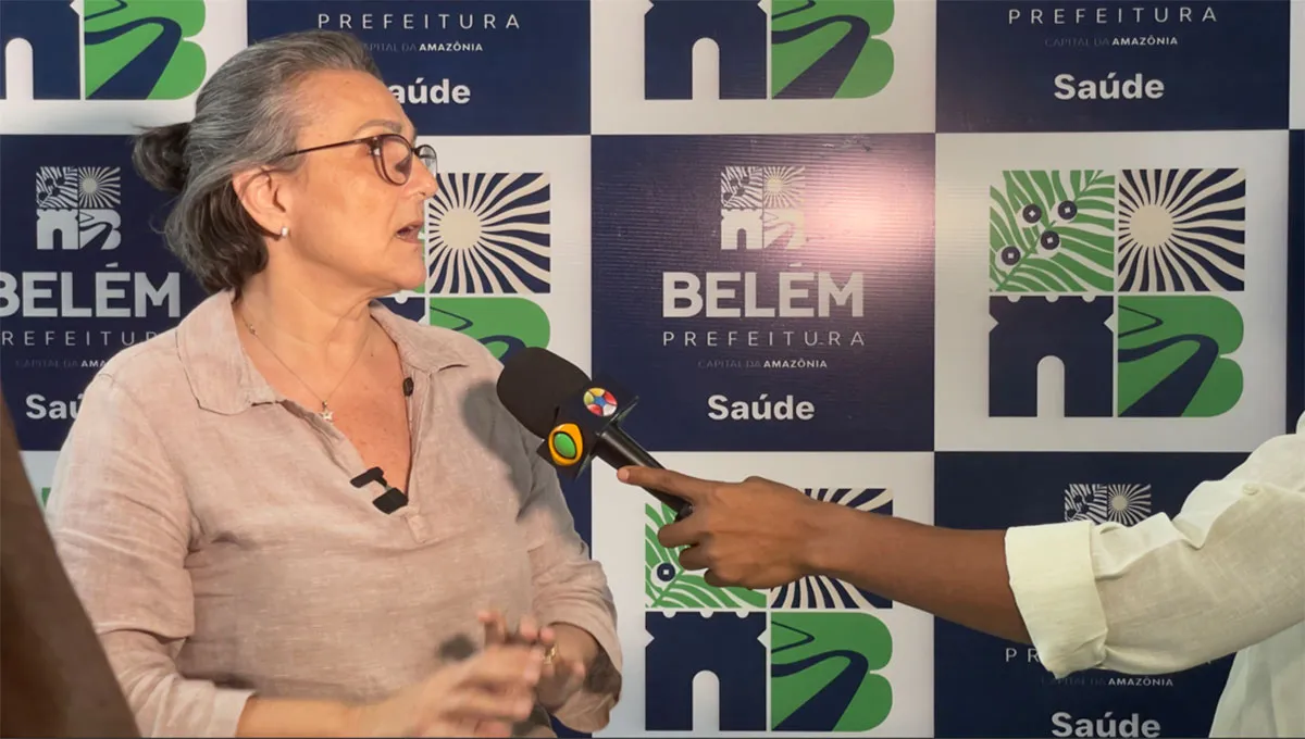 A secretária municipal de Saúde de Belém, Dyjane Amaral.