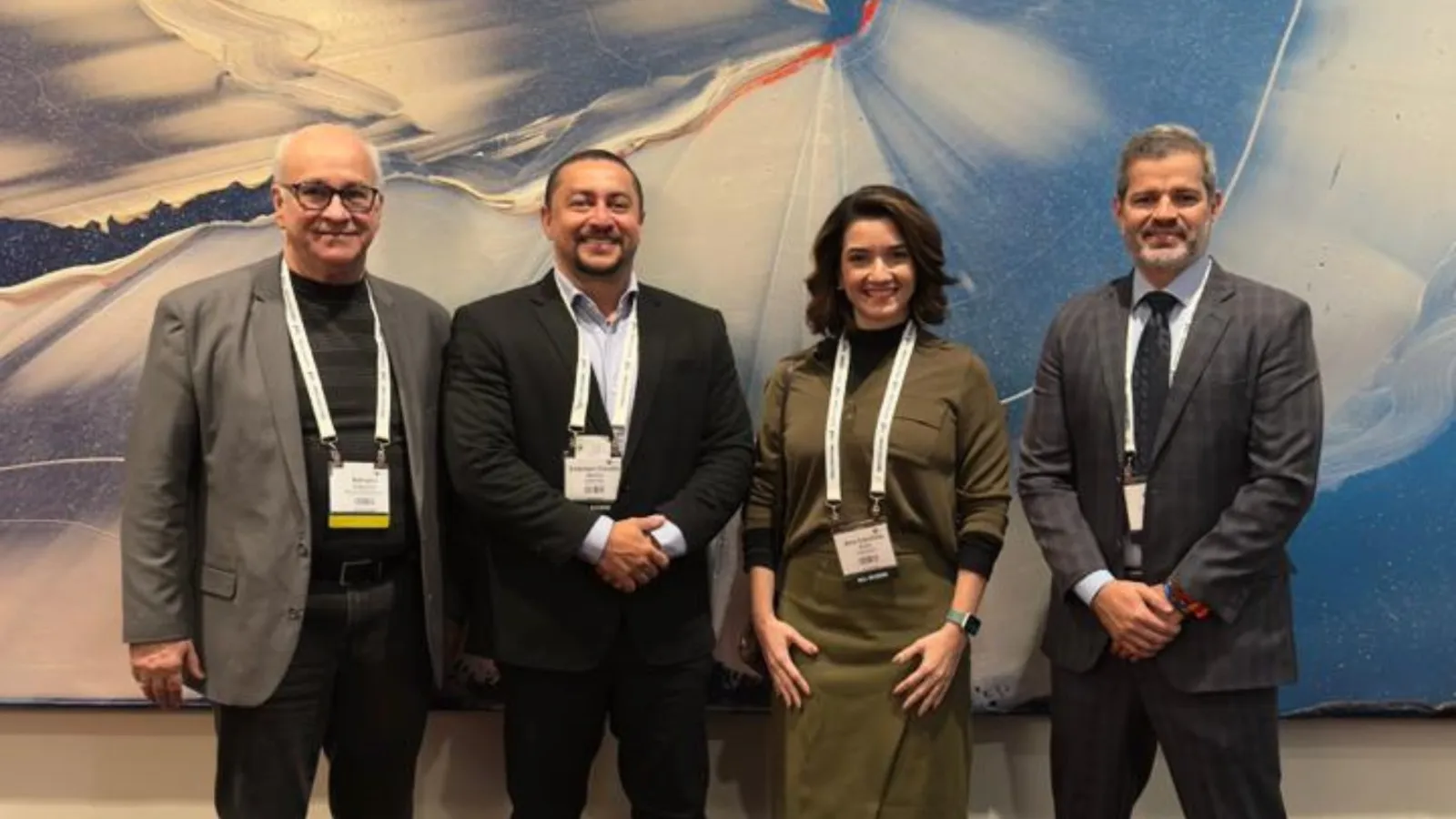 Emerson Rocha, Ana Carolina Alves, Eduardo Leão e Adriano Espeschit no evento no Canadá