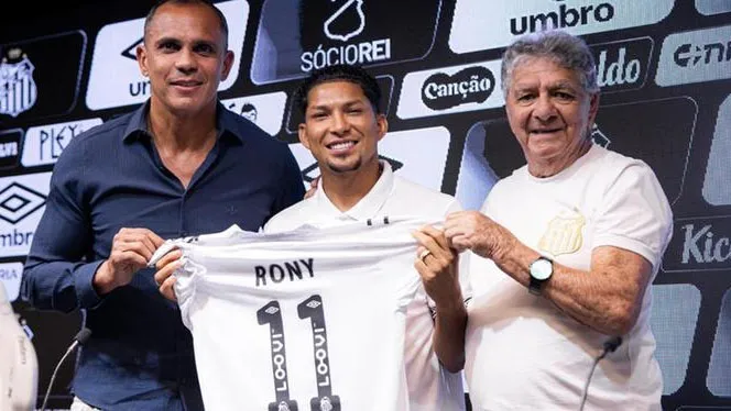 Rony enfrenta seu ex-clube, o Remo, pela primeira vez como jogador do Santos.